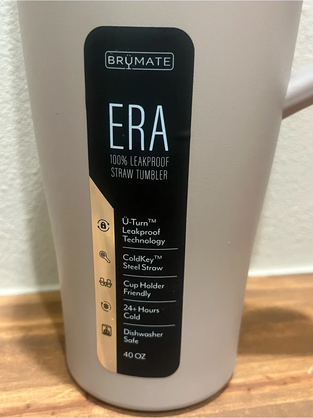 Brumate Era 40oz Leakproof Tumbler Insulated Stainless Steel MOCHA missing parts